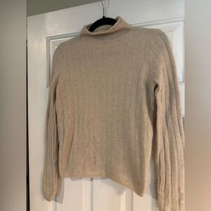 Madewell Cream Mockneck Sweater